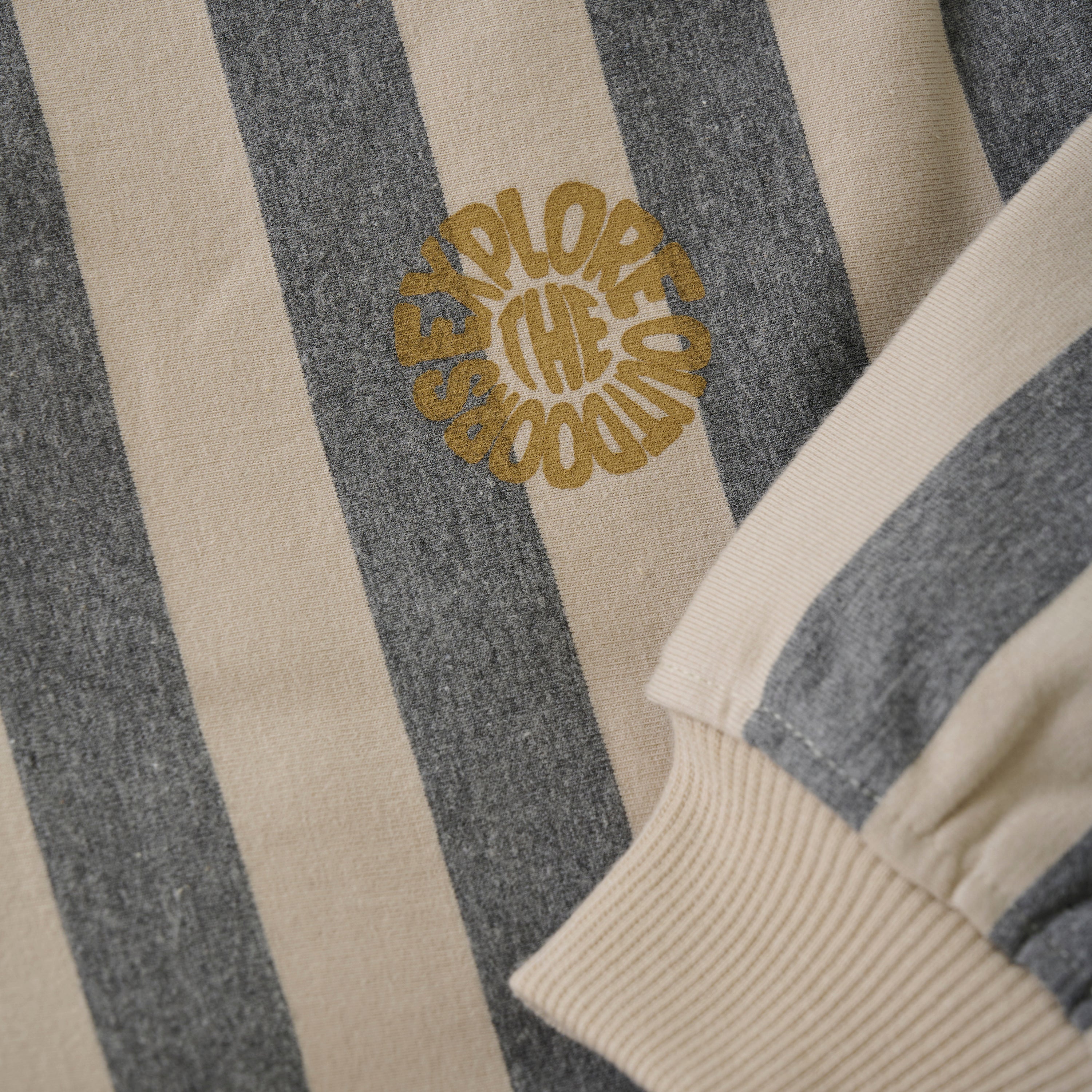 DAILY7 Sweater Stripe - Sandshell detail