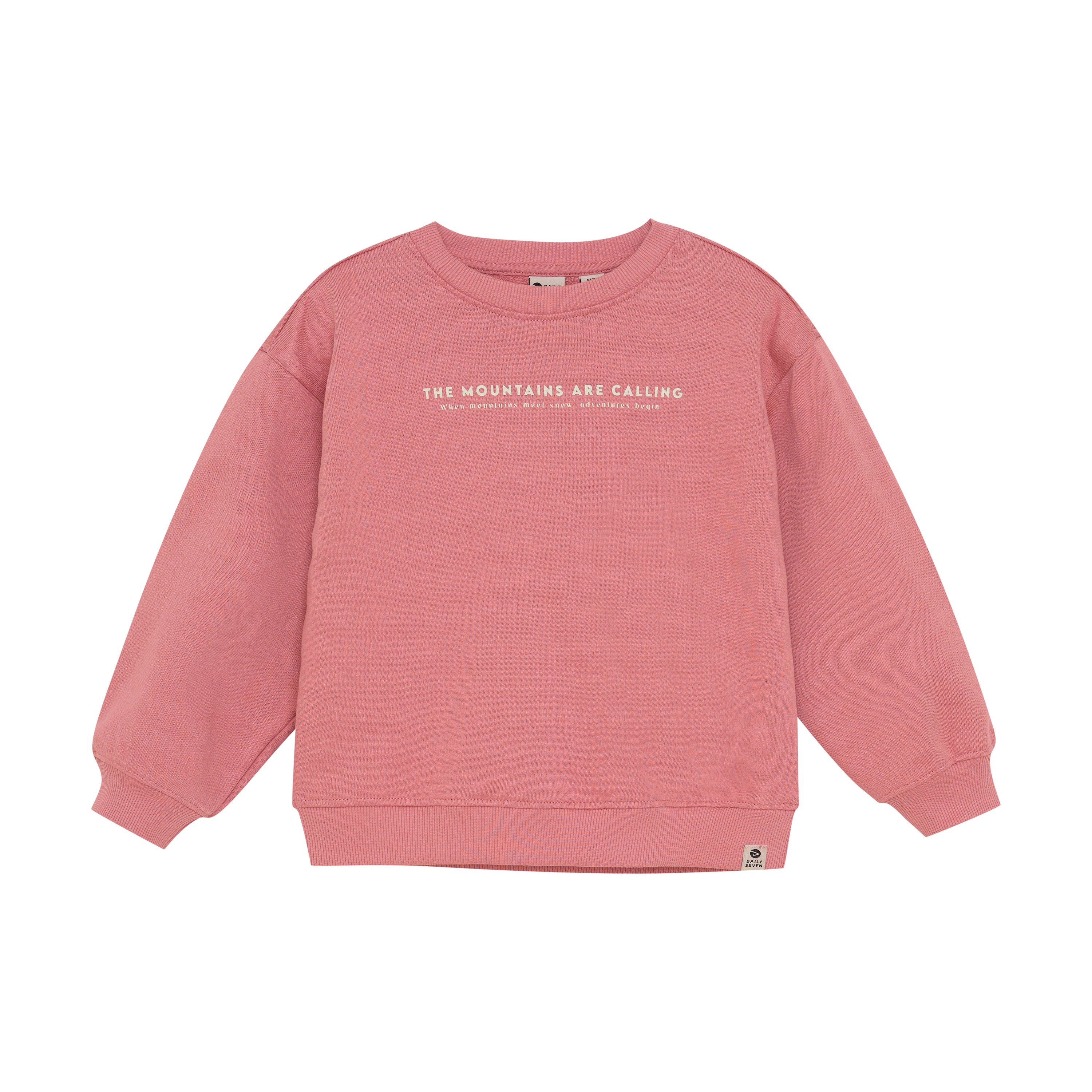 DAILY7 Oversized Sweater Backprint - Coral Clay voorzijde