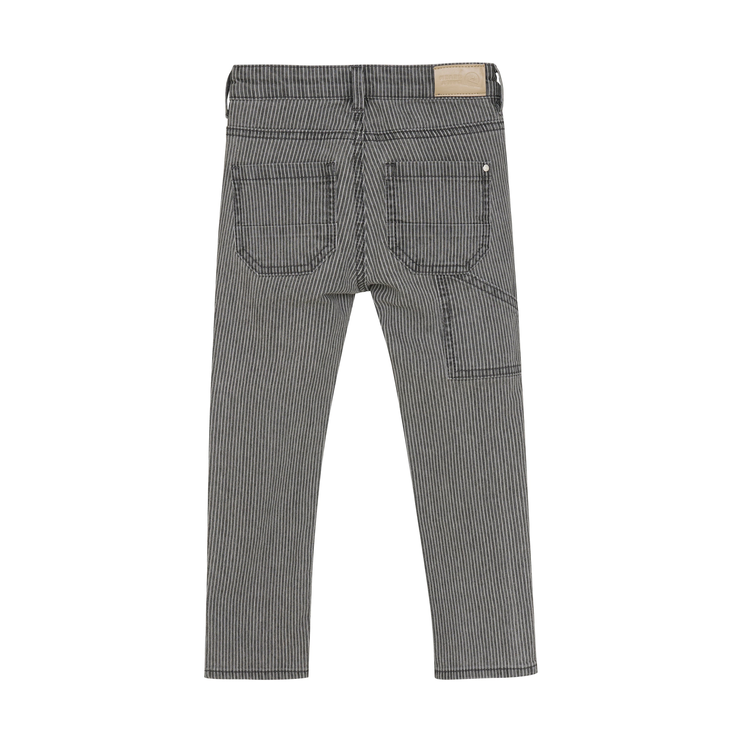 DAILY7 Straight Worker Fit Stripe - Grey achterzijde