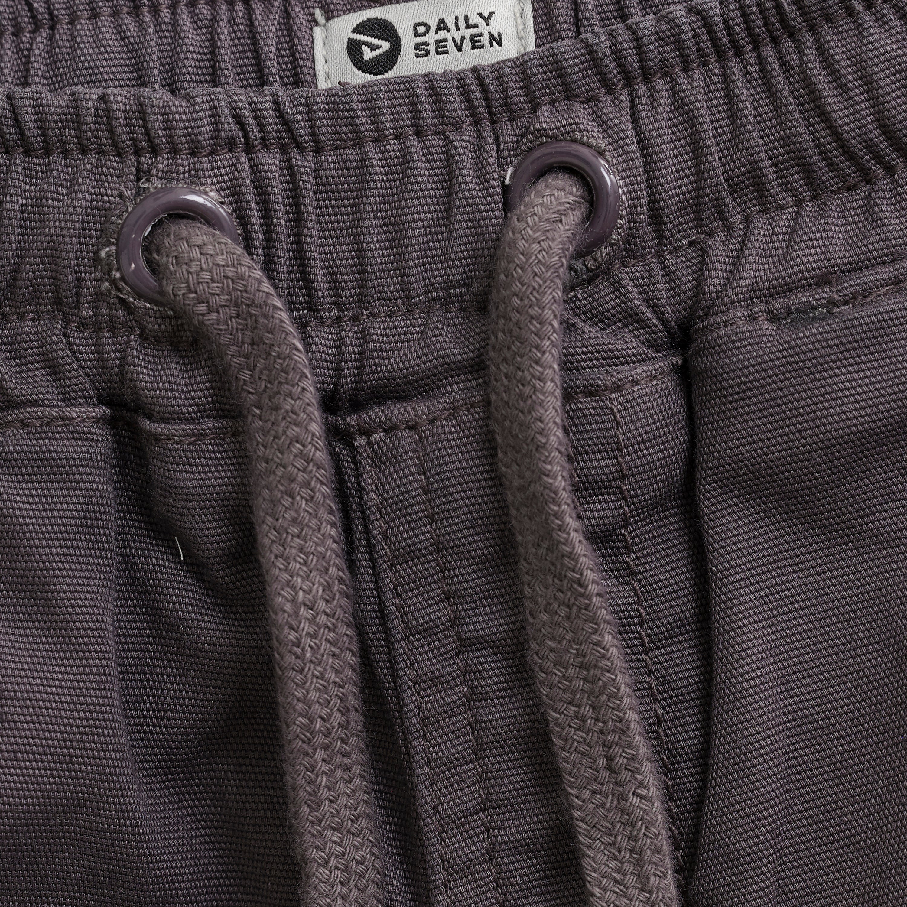 DAILY7 Canvas Parachute Pants - Grey detail