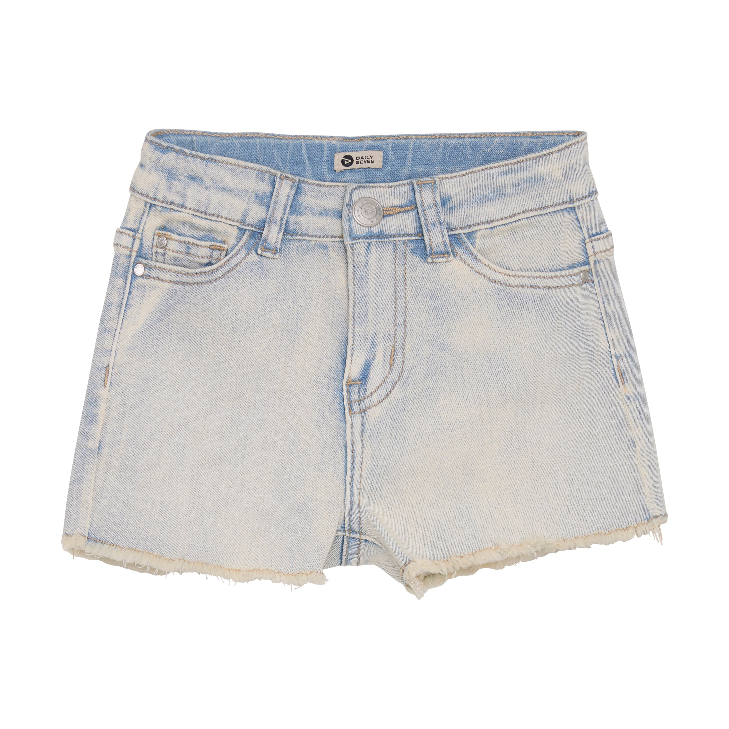 Daily7 Denim Shorts Patch - Used Light Denim voorzijde