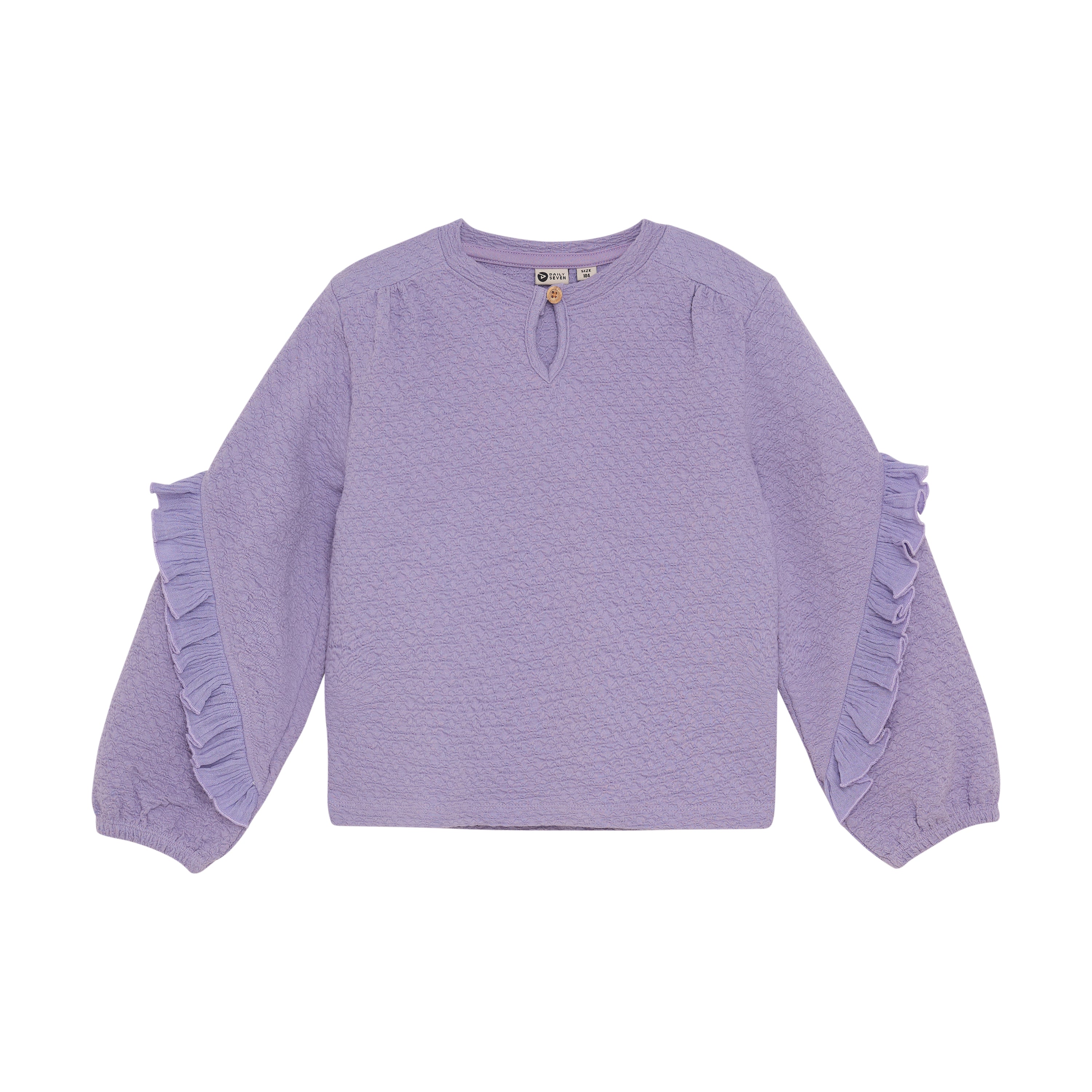 DAILY7 T-shirt Longsleeve Ruffle voorzijde
