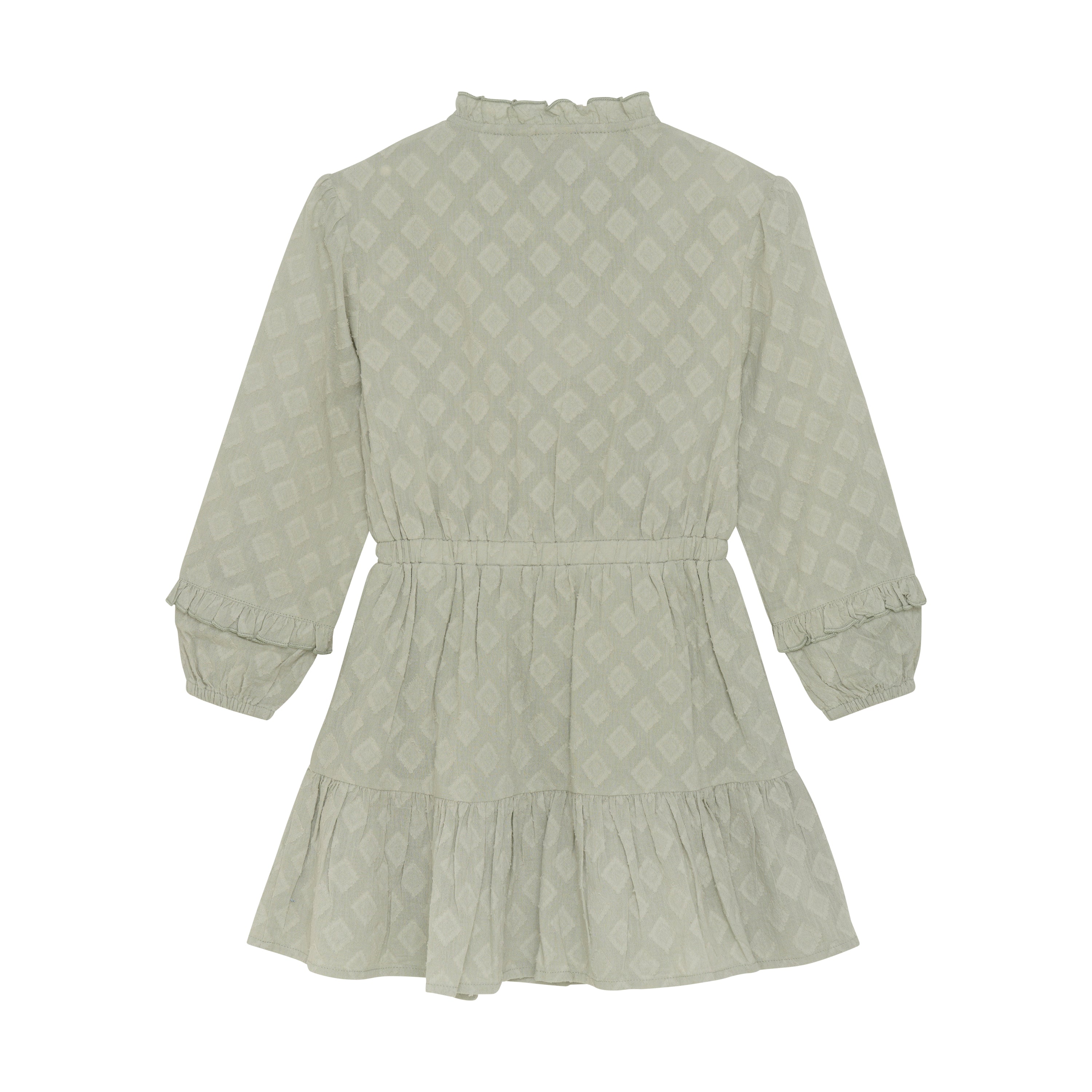 DAILY7 Dress Longsleeve Structure achterzijde