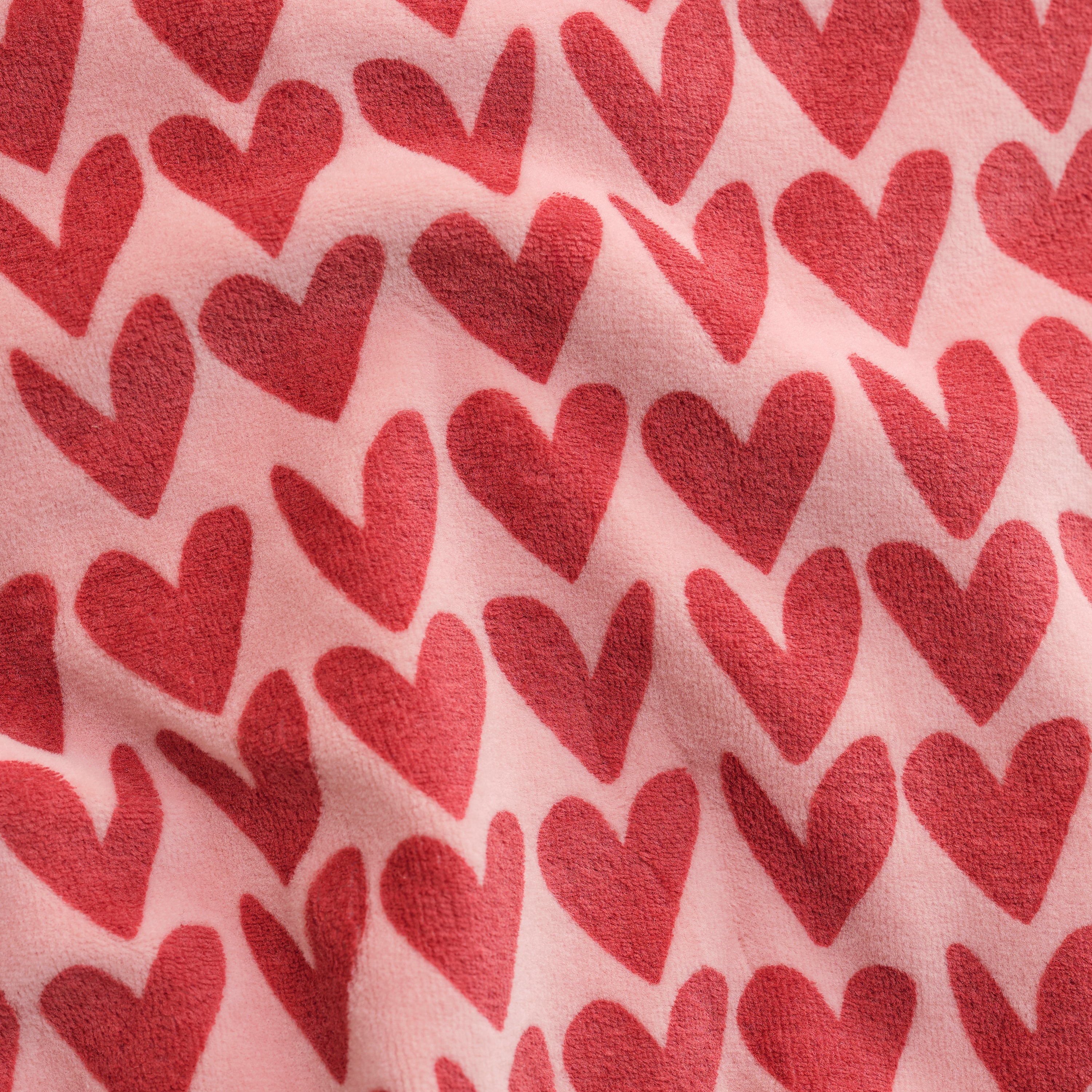 DAILY7 Sweater Heart Print - Pale Mauve detail