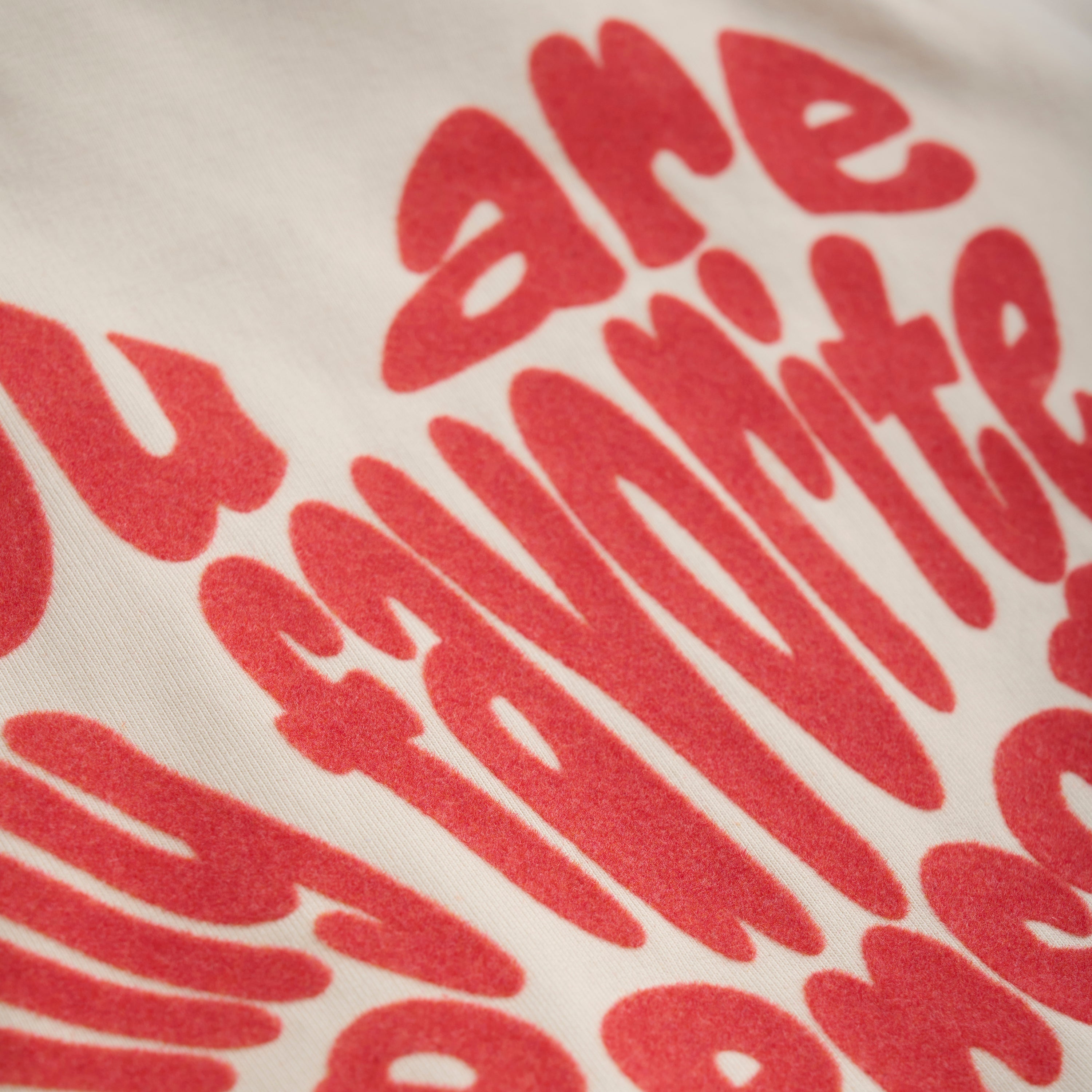 DAILY7 Sweater Brushed Backprint - Sandshell detail