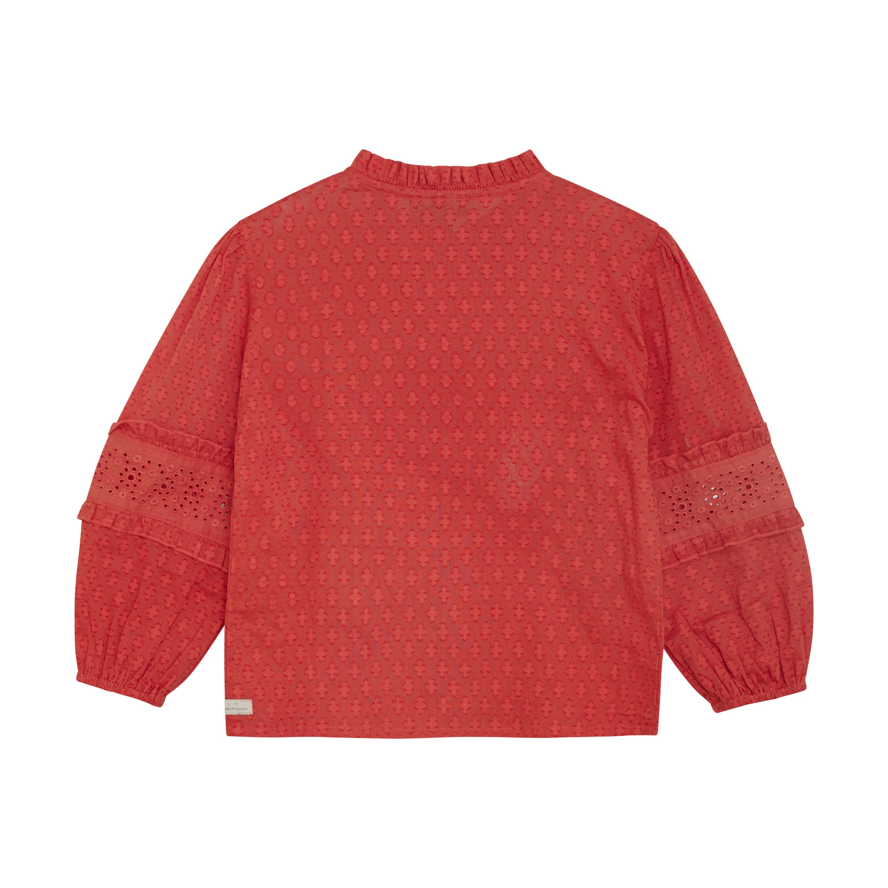 DAILY7 Shirt Longsleeve Ruffle - Baked Apple achterzijde