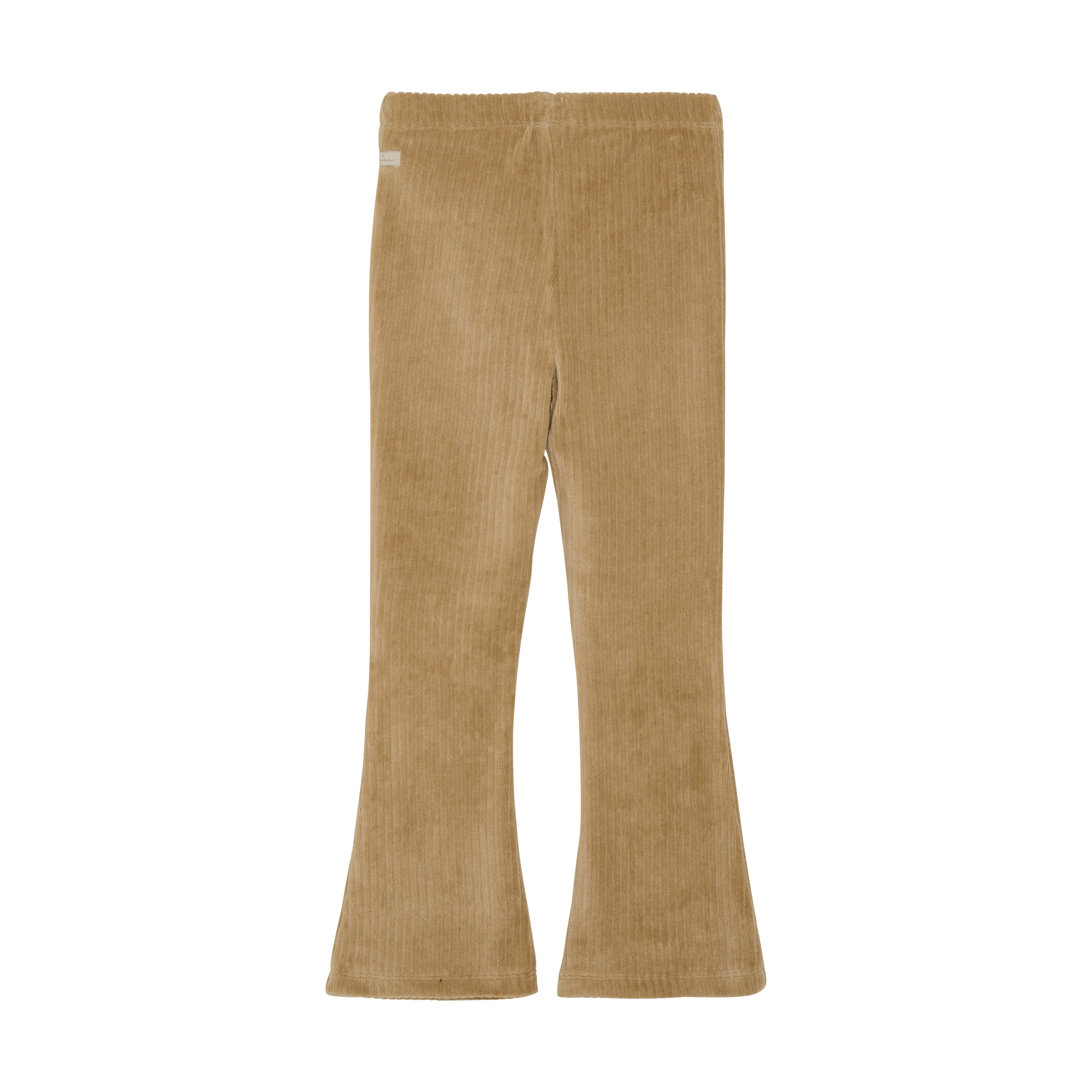 DAILY7 Flared Velvet Pants - Sand achterzijde