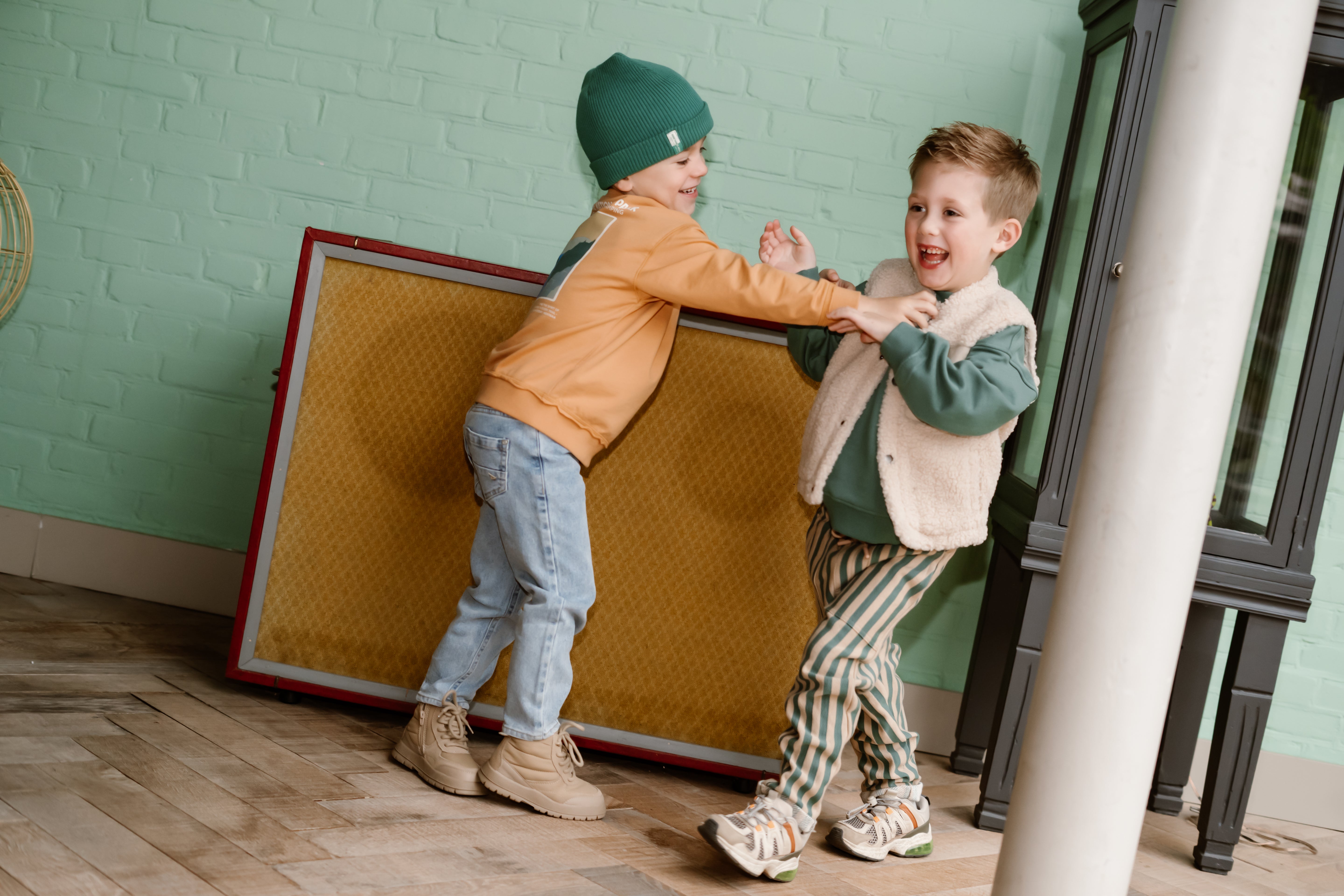 DAILY7 Jogpants Big Stripe - Blue sfeerfoto