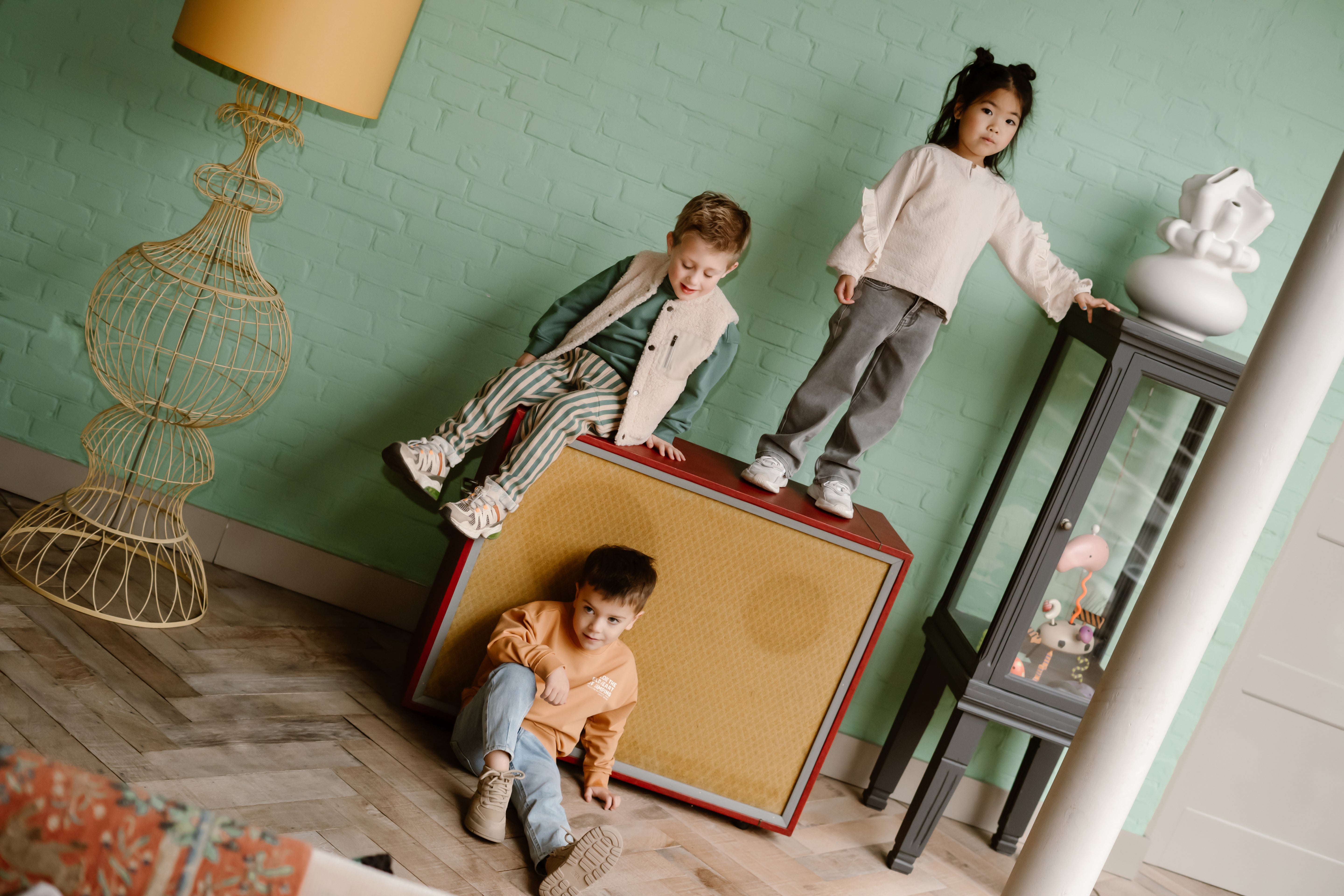 DAILY7 Jogpants Big Stripe - Blue sfeerfoto