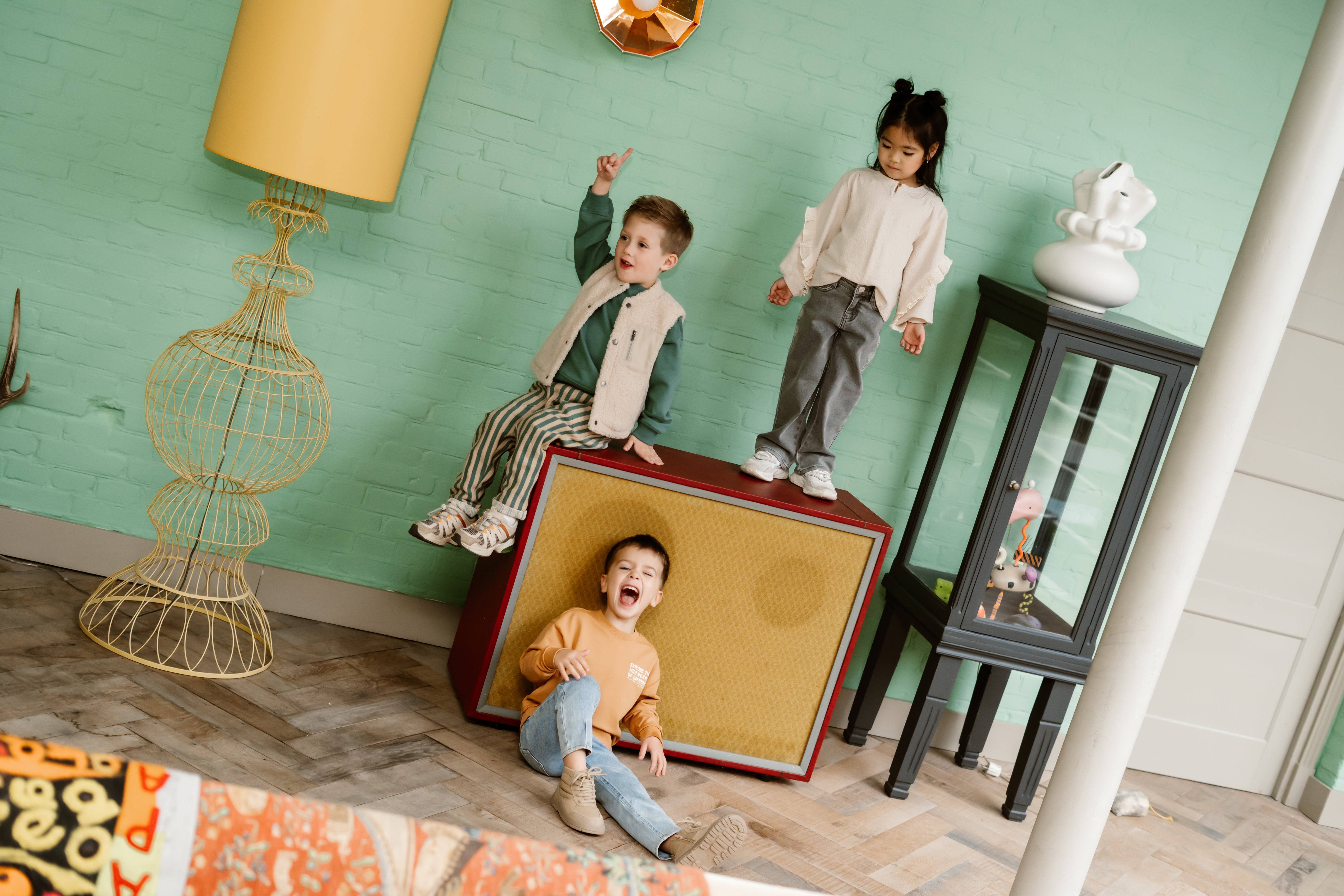 DAILY7 Jogpants Big Stripe - Blue sfeerfoto