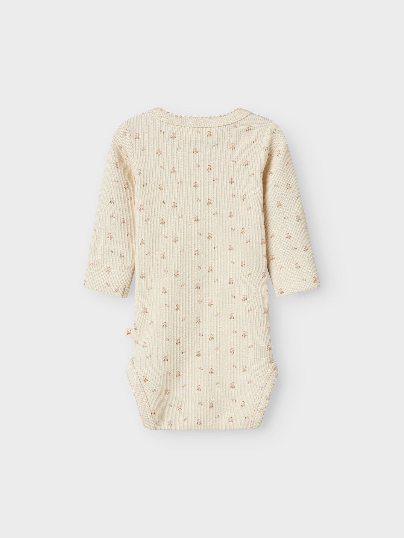 Lil' Atelier LS Slim Body Noos - Turtledove Flower achterzijde