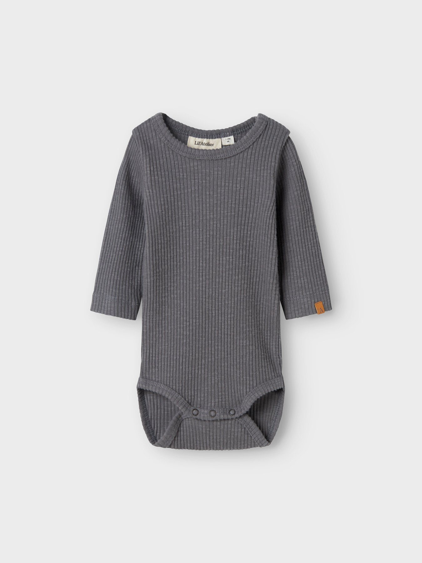 Lil' Atelier Mab LS Slim Body - Poppy Seed voorzijde