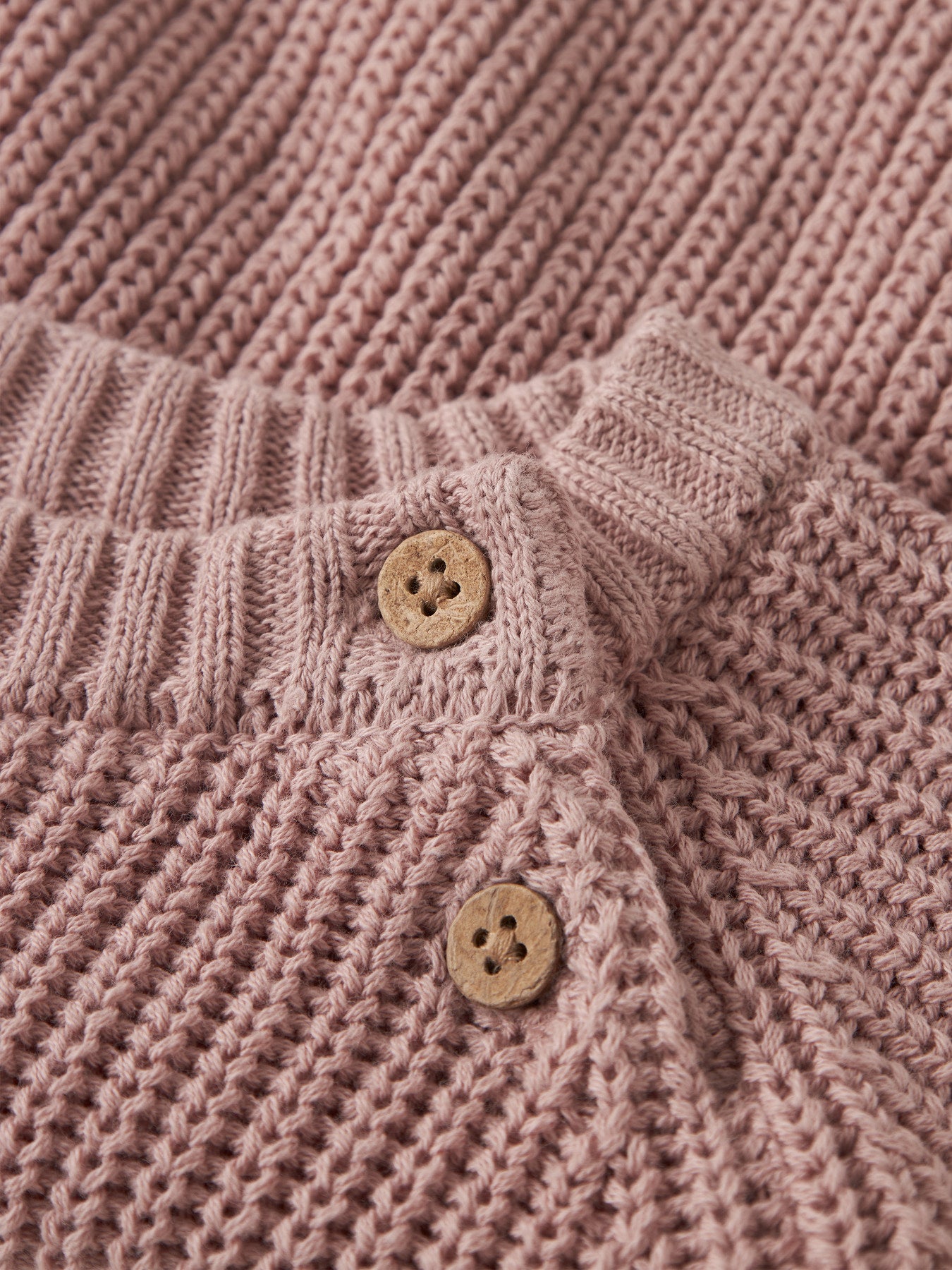 Lil' Atelier Emb LS Knit - Misty Rose detail