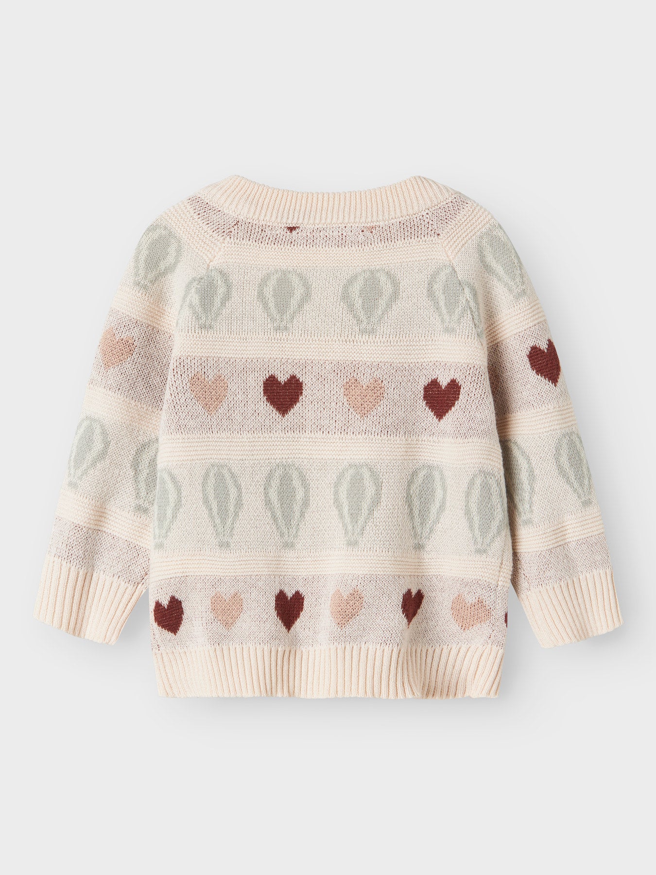 Lil' Atelier Kny LS Knit Card - Pastel Parchment achterzijde