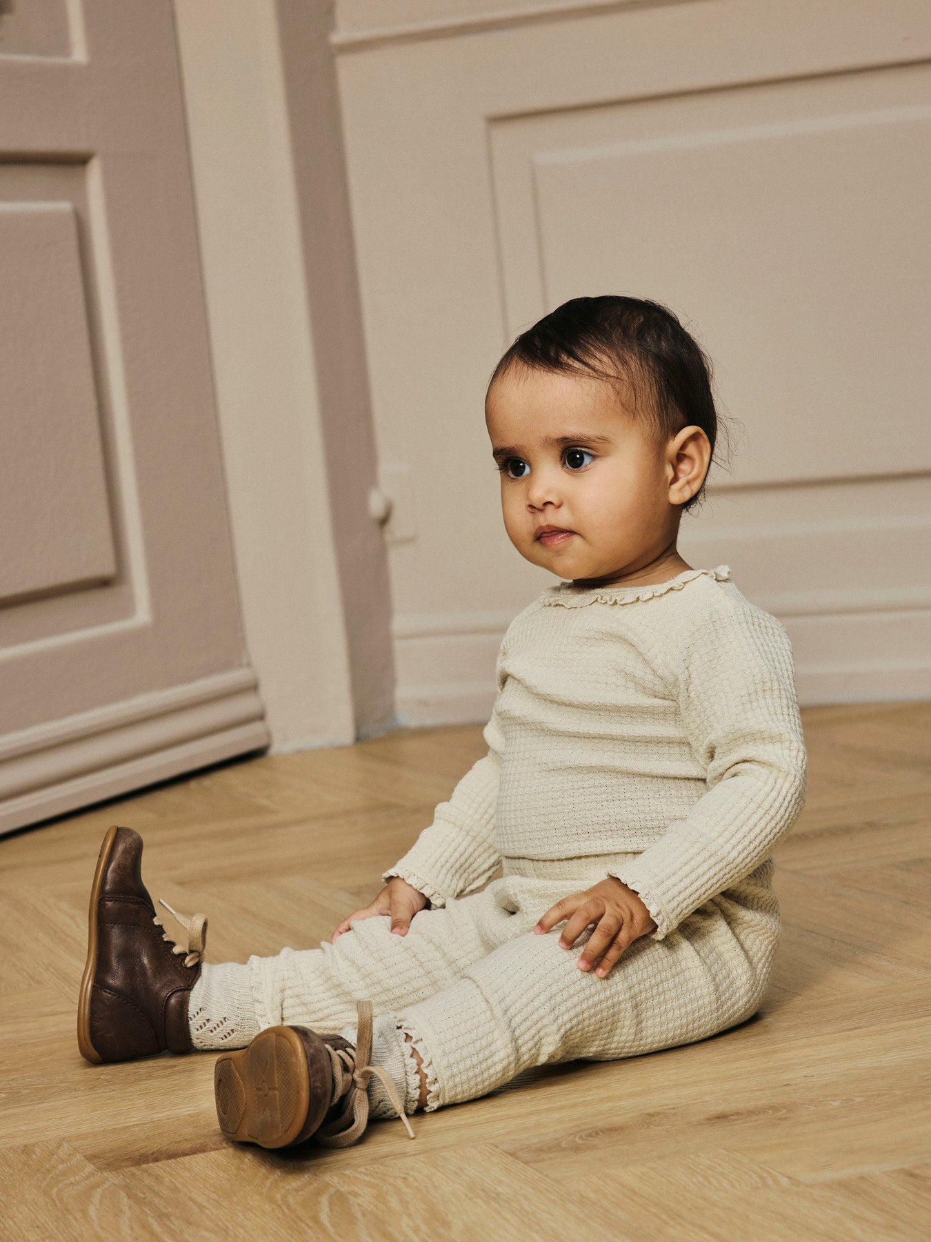 Lil' Atelier Loose Pant - Turtledove sfeer foto