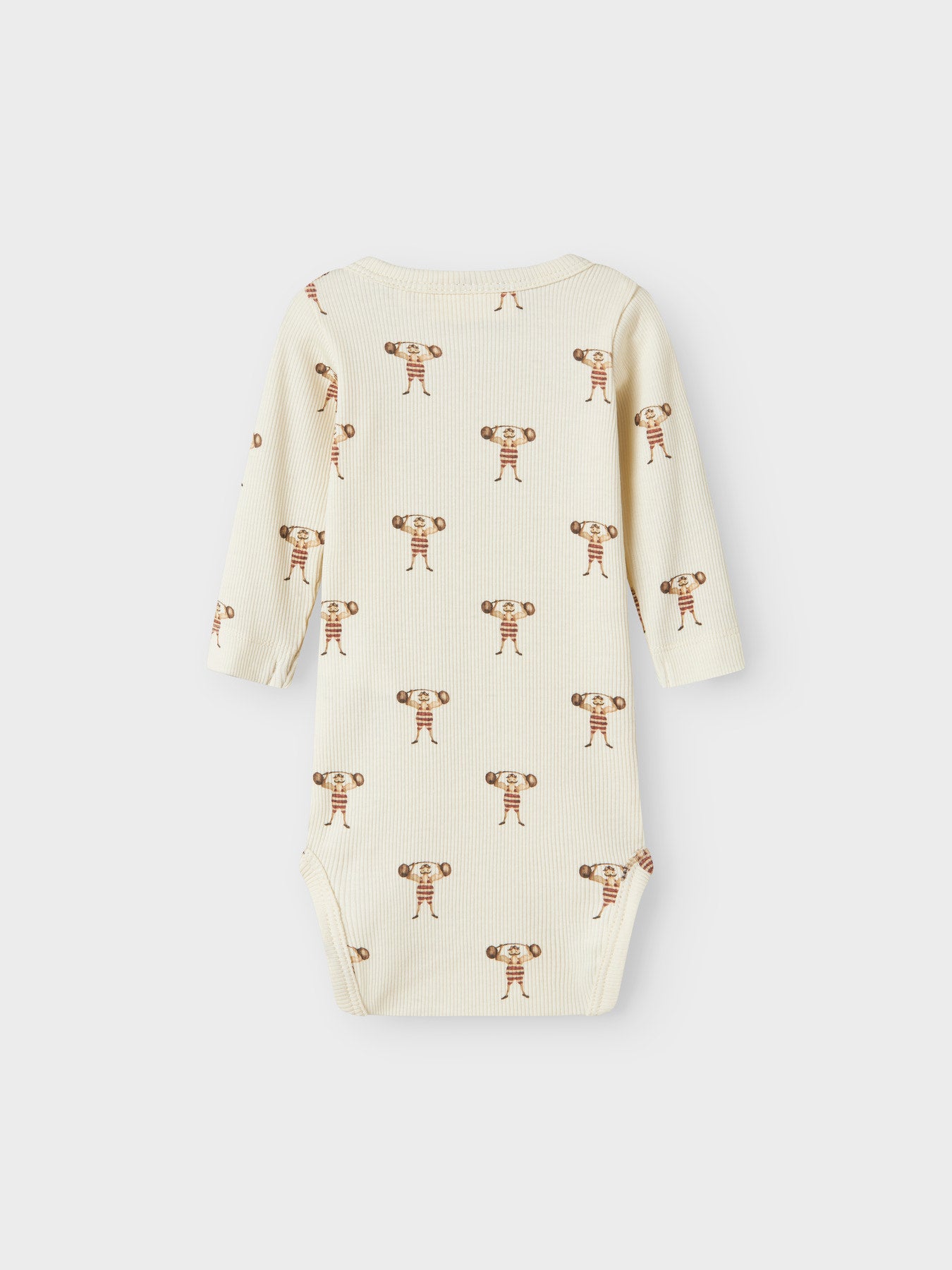 Lil' Atelier Enk LS Slim Body - Turtledove STRONG Man achterzijde