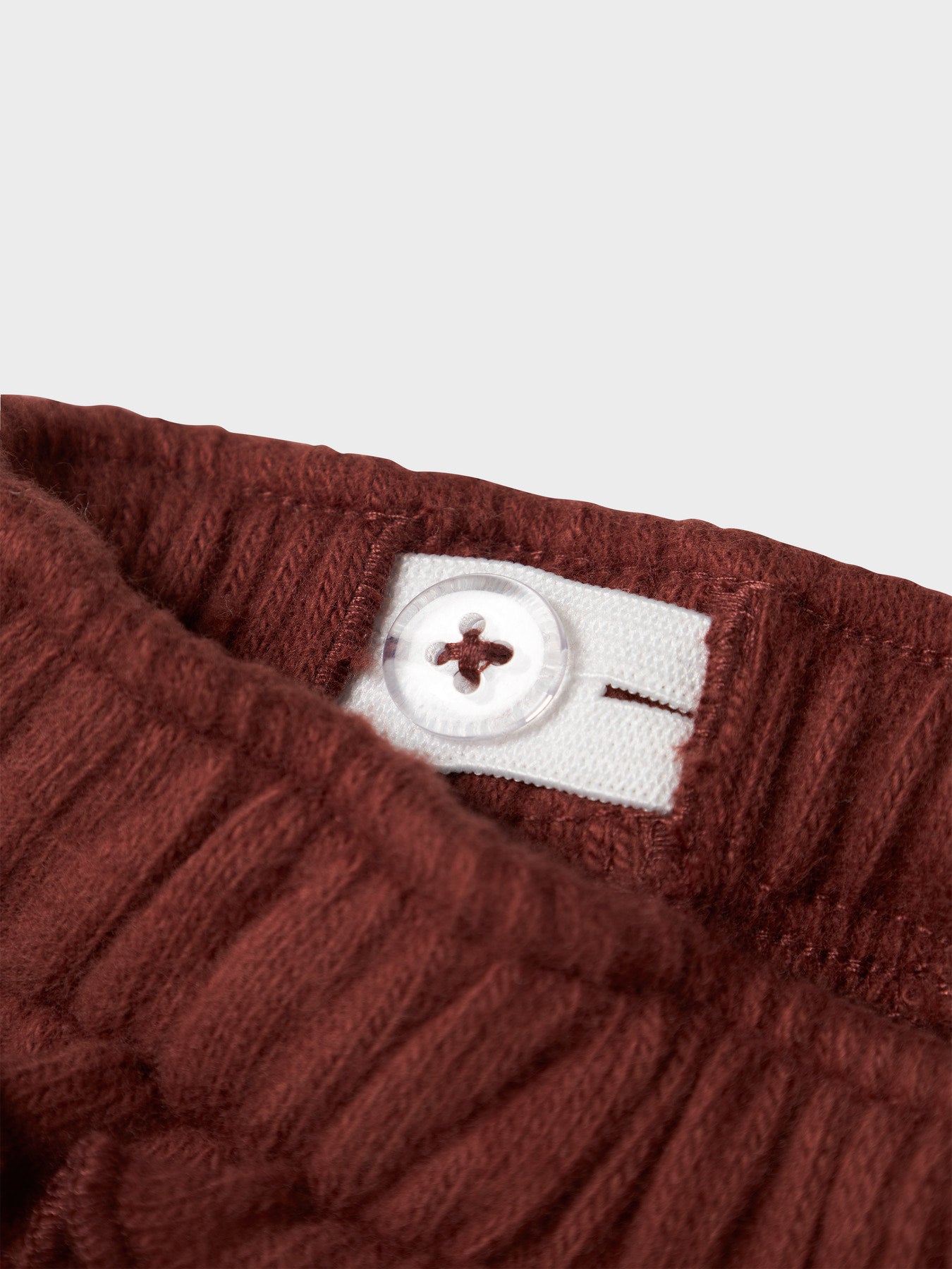 Lil' Atelier Hun Loose Pant - Hot Chocolate detail