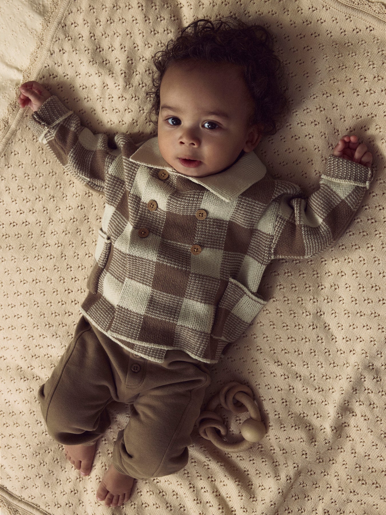 Lil' Atelier Ras Loose Sweat Pant - Sepia Tint sfeer baby foto