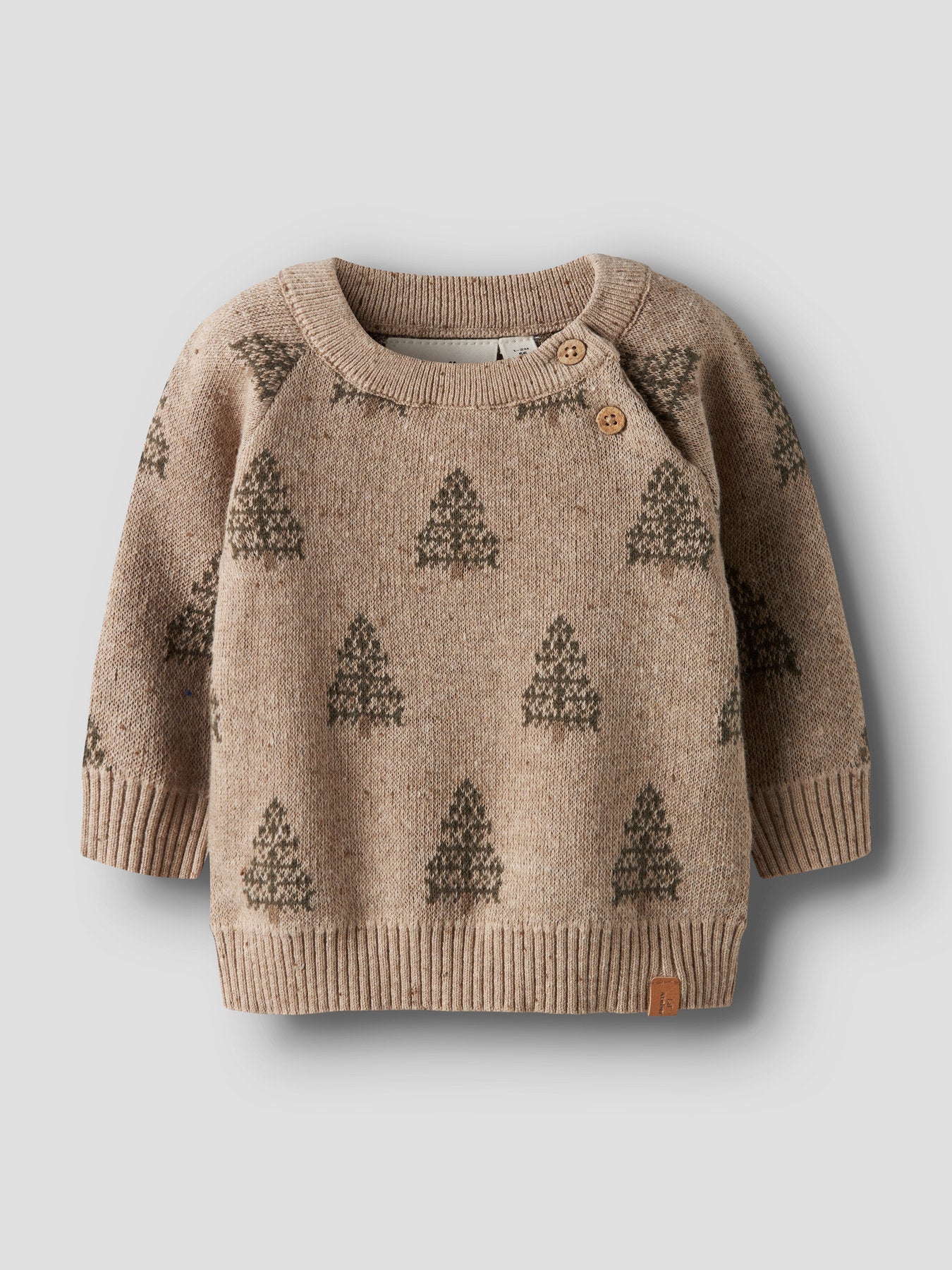 Lil' Atelier Bob LS Knit - Oxford Tan voorzijde