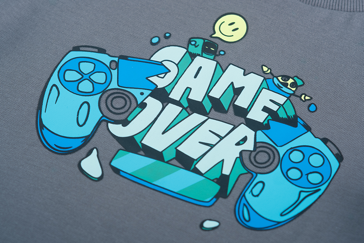 Someone T-Shirt Grafit-SB-02-D detail Game Over