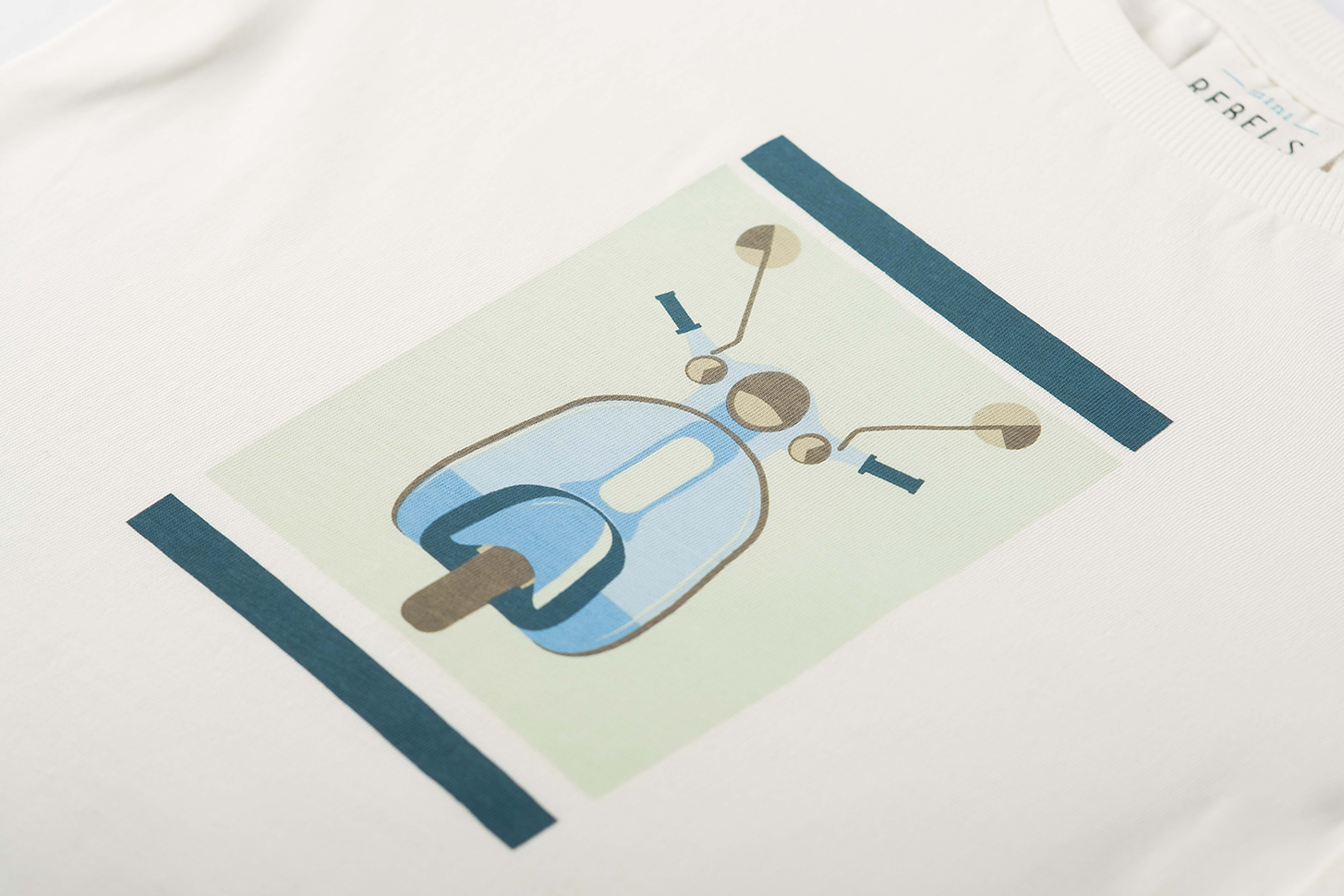Mini Rebels T-Shirt Mateo-SB-02-C detail vespa scooter