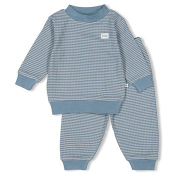 Feetje Pyjama ijs blauw voorkant