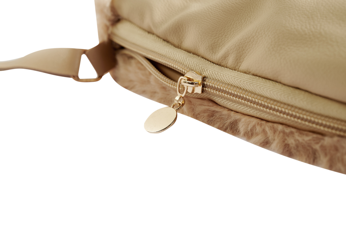 Someone Tasje Raide - Beige detail rits