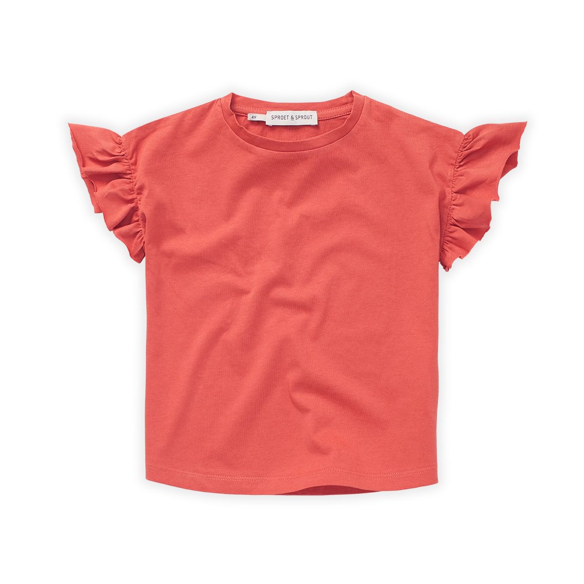 Sproet & Sprout T-Shirt Girls Ruffle Sleeve voorzijde