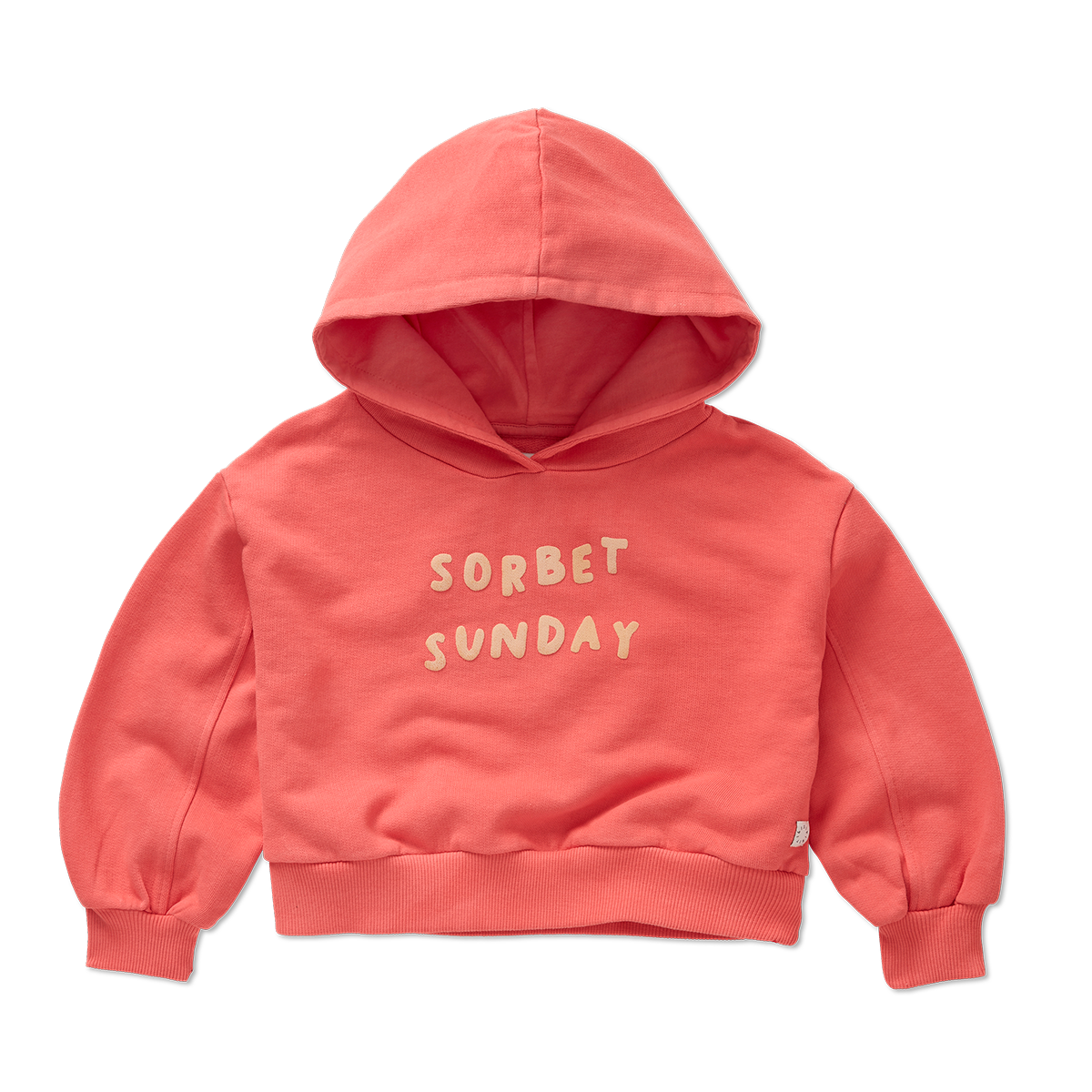 Sproet & Sprout Cropped Hooded Sweatshirt sorbet sunday voorzijde