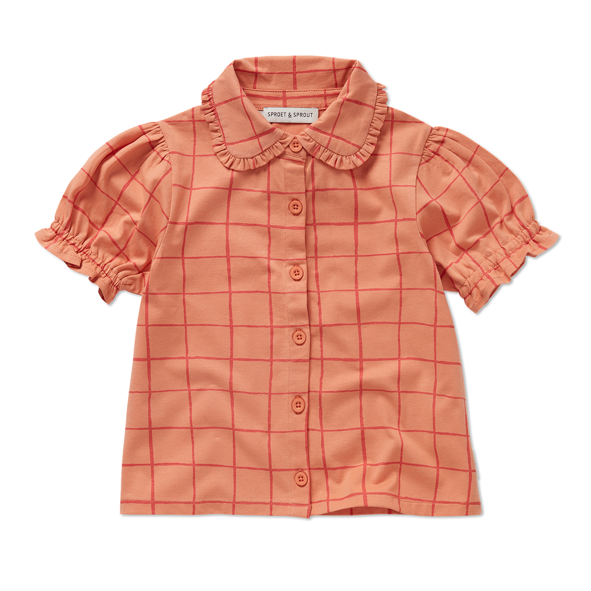 Sproet & Sprout Blouse Girls Check Print voorzijde