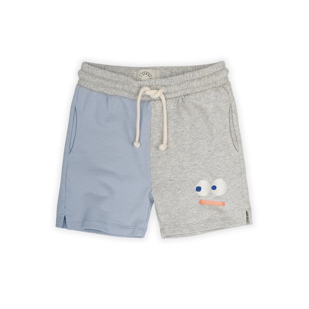 Sproet & Sprout Terry Bermuda Shorts Colourblock voorzijde