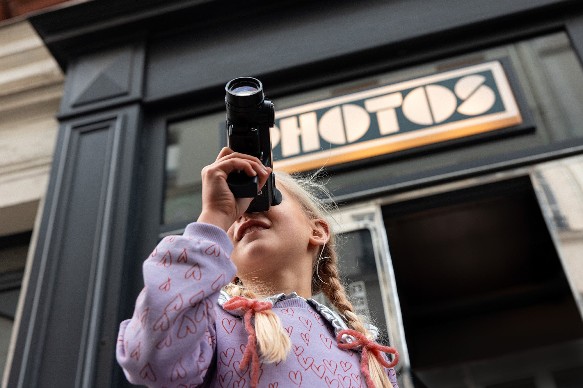 Sproet & Sprout Sweatshirt Hearts Print Sfeerfoto Aan