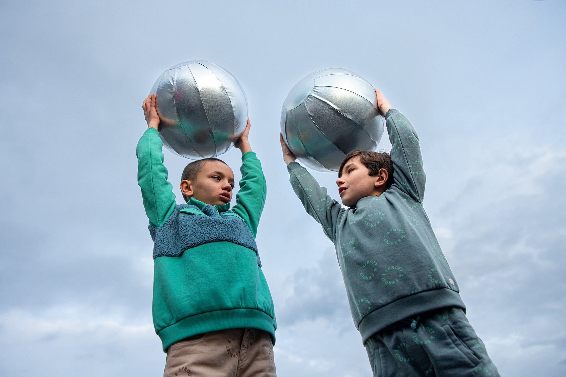 Sproet & Sprout Sweatshirt Rib Neck Sproet Print