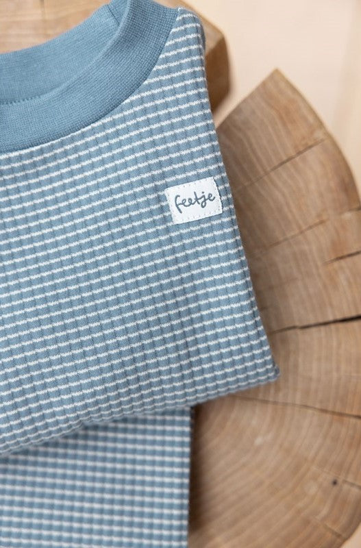 Feetje Pyjama ijs blauw detail