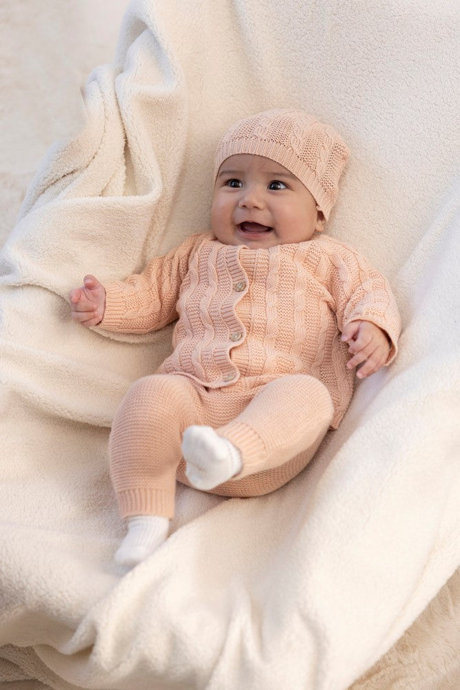 Feetje Pak Gebreid - The Knits Mutsje Op