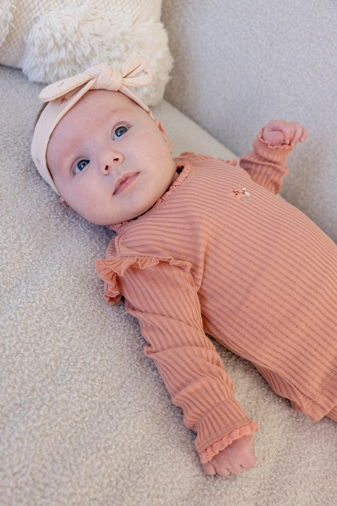 Feetje Longsleeve Ajour Rib - Morning Sun Foto Longsleeve Aan