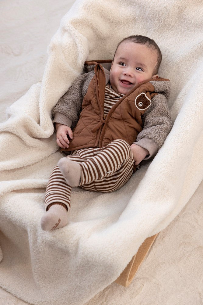 Feetje Bouclé Jasje Met Capuchon - Wild World Foto Jasje Aan