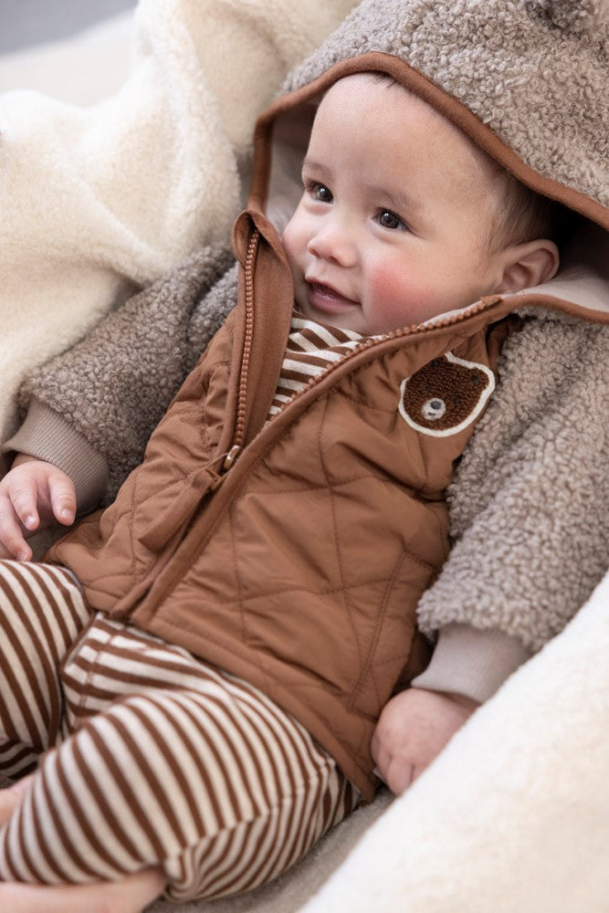 Feetje Bouclé Jasje Met Capuchon - Wild World Foto Jasje Aan