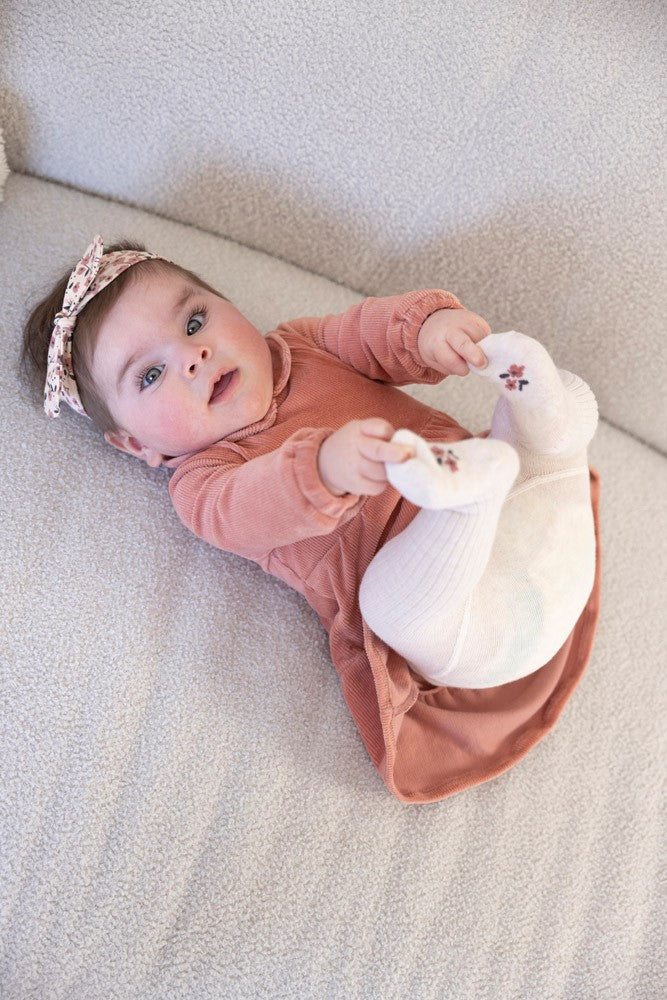 Jurk Velours Rib - Woodland Bloom Jurkje Aan