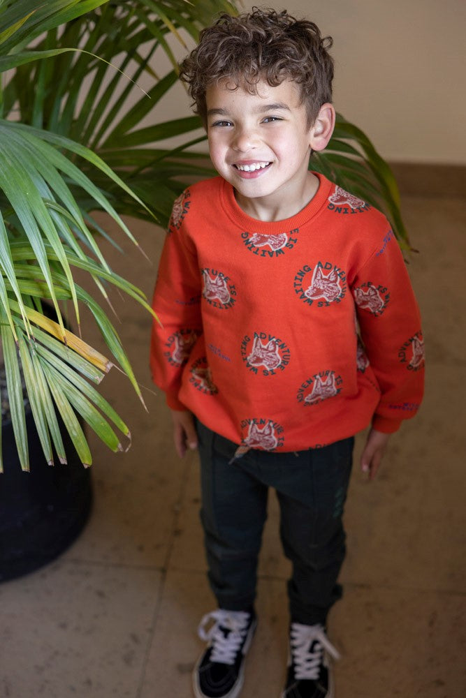 Sturdy Sweater AOP - Chasing Trails Sfeerfoto Sweater Aan