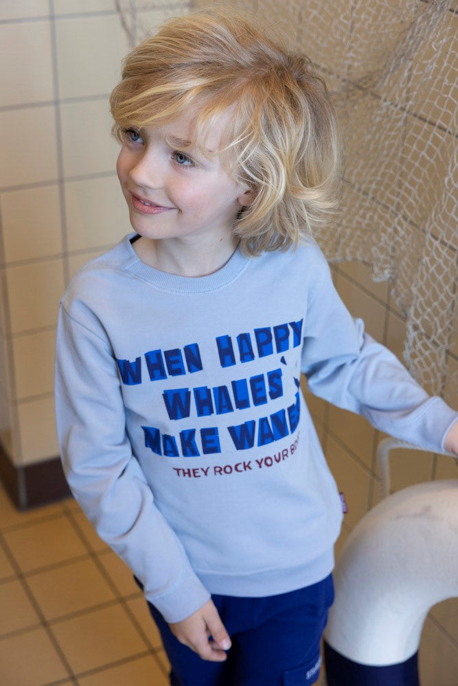 Sturdy Sweater - Waves And Whales Sfeerfoto Sweater Aan