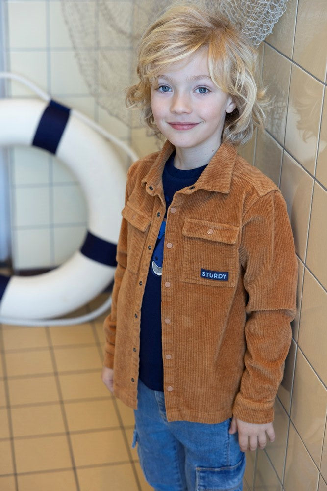 Sturdy Overhemd Corduroy - Waves And Whales Sfeerfoto Overhemd Aan