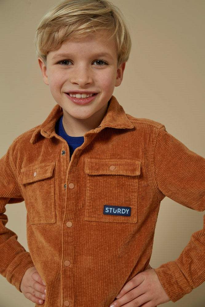 Sturdy Overhemd Corduroy - Waves And Whales Sfeerfoto Overhemd Aan