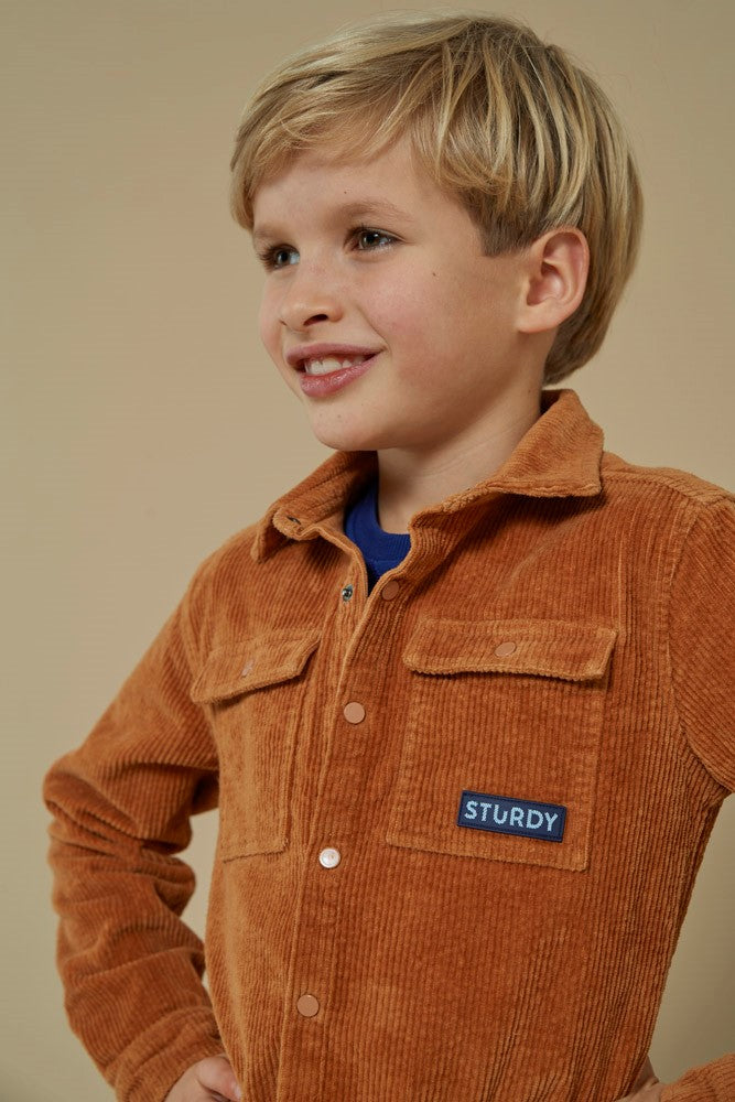 Sturdy Overhemd Corduroy - Waves And Whales Sfeerfoto Overhemd Aan