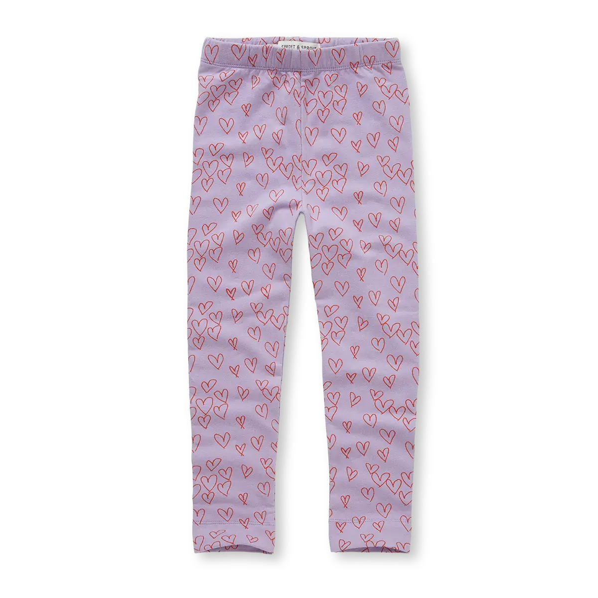 Sproet & Sprout Winter Legging Hearts Voorzijde