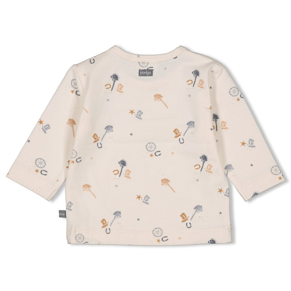 Feetje Longsleeve AOP - Howdy Achterzijde