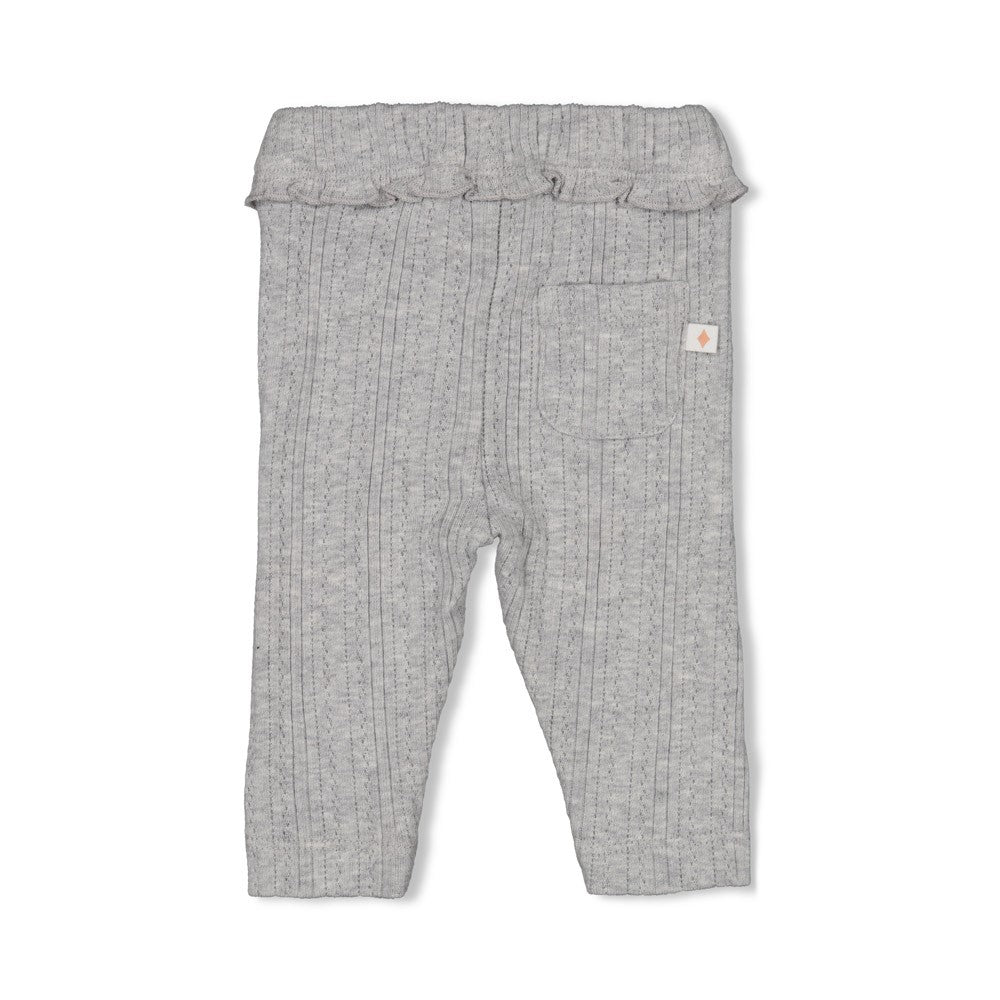 Feetje Legging Ajour Rib - Fields Of Green Achterzijde