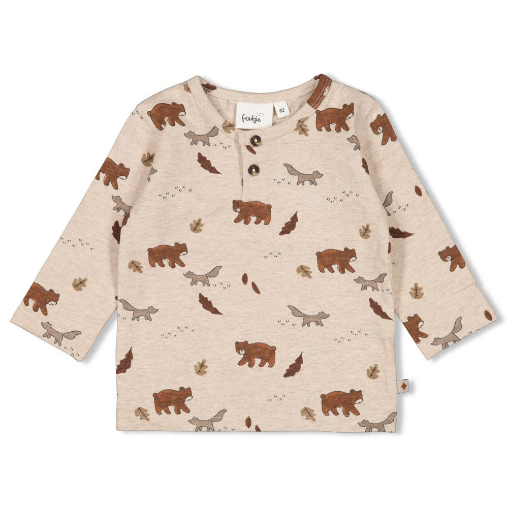 Feetje Longsleeve AOP - Wild World Voorzijde