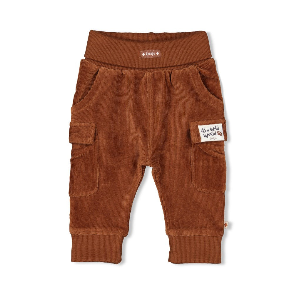 Feetje Broek Velours Rib - Wild World Voorzijde