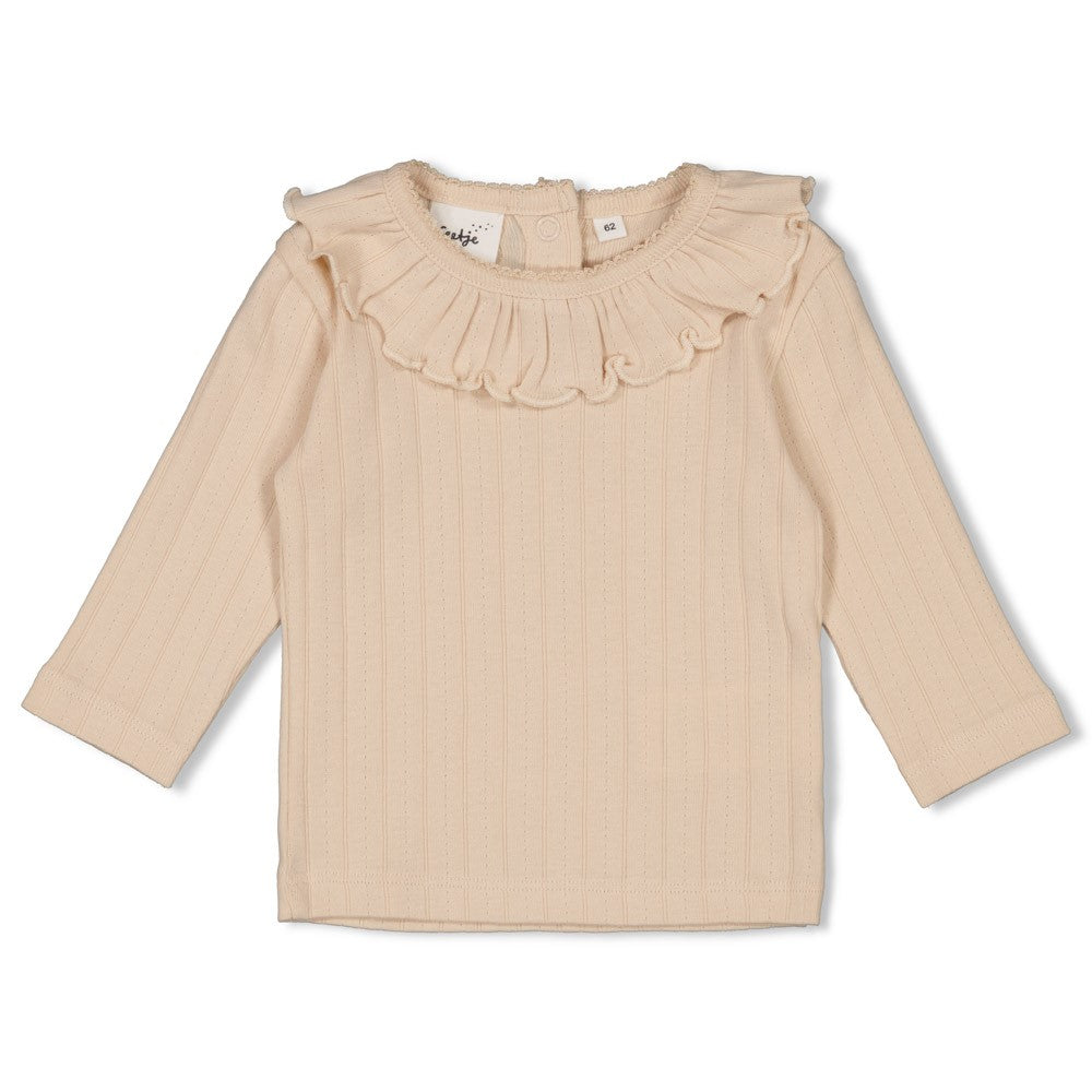 Feetje Longsleeve Pointelle Rib -Woodland Bloom Voorzijde